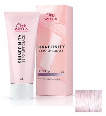 Wella Shinefinity Zero Lift Glaze Coloration 60 ml - Coloration : 09/65 Blond Très Clair Violine Acajou