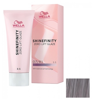 Wella Shinefinity Zero Lift Glaze Coloration 60 ml - Coloration : 07/81 Blond Perlé Cendré