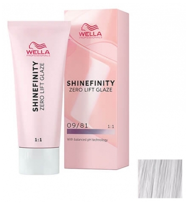 Wella Shinefinity Zero Lift Glaze Coloration 60 ml - Coloration : 09/81 Blond Très Clair Perlé Cendré