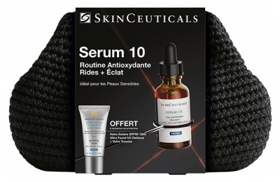 SkinCeuticals Prevent Sérum 10 Sérum Antioxydant Rides et Ridules 30 ml + Protect Ultra Facial UV Défense SPF 50 15 ml Offert