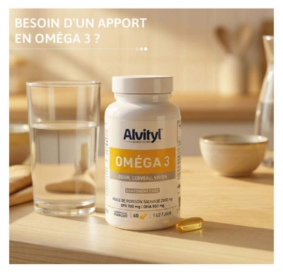 Alvityl Oméga 3 Hautement Dosé 60 Capsules