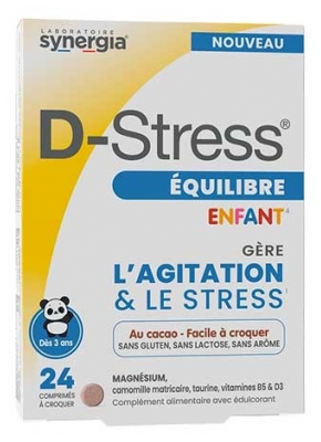 Synergia D-Stress Équilibre Enfant 24 Comprimés à Croquer