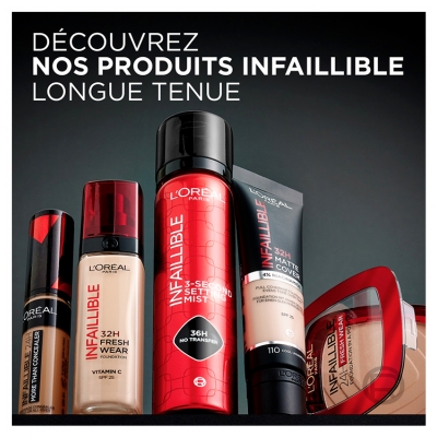 L'Oréal Paris Infaillible Spray Fixateur de Maquillage Sans Transfert 75 ml