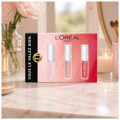 L'Oréal Paris Plump Ambition Hyaluronic Huile à Lèvres Repulpante Coffret Trio