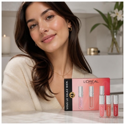 L'Oréal Paris Plump Ambition Hyaluronic Huile à Lèvres Repulpante Coffret Trio