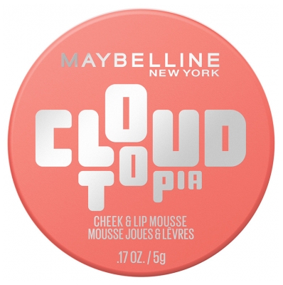 Maybelline New York Cloudtopia Mousse pour Joues et Lèvres 5 g - Teinte : 06 Coral Illusion
