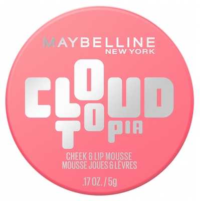 Maybelline New York Cloudtopia Mousse pour Joues et Lèvres 5 g - Teinte : 07 Moonlite Rose