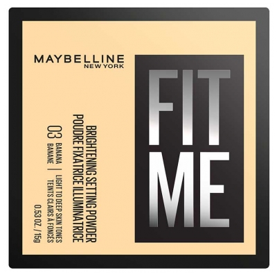 Maybelline New York Fit Me Poudre Matifiante Fixatrice 15 g - Teinte : 03 Banane
