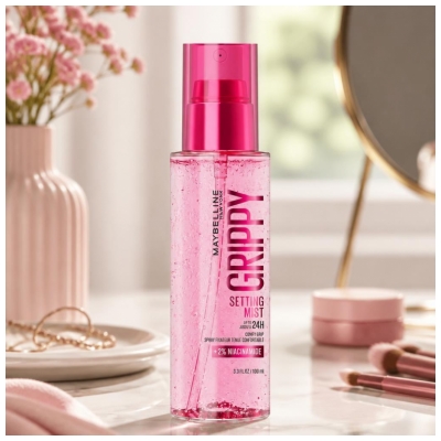 Maybelline New York Grippy Setting Mist Spray Fixateur de Maquillage 100 ml
