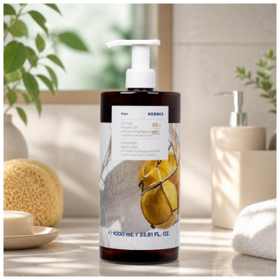 Korres Gel Douche Nettoyant Corporel Agrumes 1 L