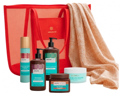Huile d'Argan Revitalisante pour Cheveux Bouclés Summer Glow - Format Sac de Voyage