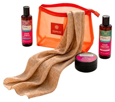 Trousse Capillaire Arganicare à la Kératine Bio - Voyage et Soin 