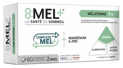 Arkopharma Mélatonine 1 mg - 60 comprimés
(à consommer de préférence avant le 30/10/2026)