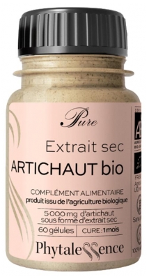 Juvamine Artichaut Bio - Complément Alimentaire - 60 Gélules (à consommer de préférence avant le 31/10/2026)