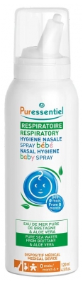 Puressentiel Respiratoire Spray Hygiène Nasale Enfant à l'Aloe Vera 100 ml (à consommer de préférence avant le 31/10/2026)
