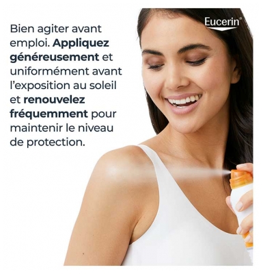 Eucerin Sun Protection Oil Control Brume Transparente Toucher Sec Spray SPF50 200 ml