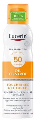 Eucerin Sun Protection Oil Control Brume Transparente Toucher Sec Spray SPF50 200 ml