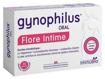 Laboratoire Immubio Gynophilus Oral Flore Intime 20 Gélules Gastro-Résistantes