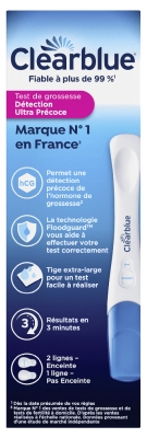 Clearblue 1 Test de Grossesse Détection Ultra Précoce