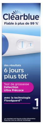 Clearblue 1 Test de Grossesse Détection Ultra Précoce