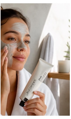 Antipodes Halo Masque Éclat Visage à la Boue Volcanique 75 ml