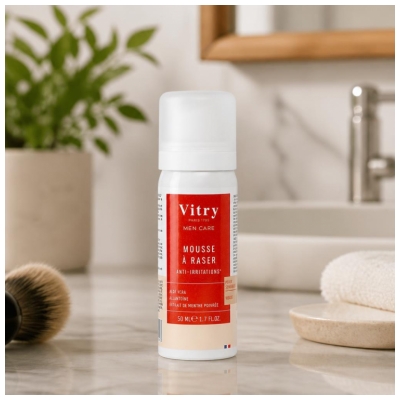 Vitry Men Care Mousse à Raser Peaux Sensibles 50 ml