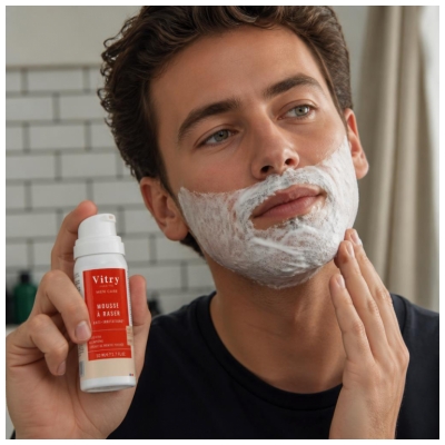 Vitry Men Care Mousse à Raser Peaux Sensibles 50 ml