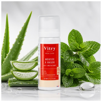 Vitry Men Care Mousse à Raser Peaux Sensibles 50 ml