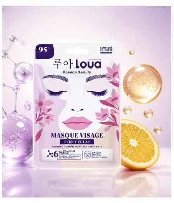 Loua Masque Visage en Tissu Teint Éclat