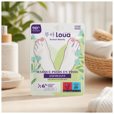 Loua Masque Pieds Exfoliant 1 Paire de Chaussettes 40 ml