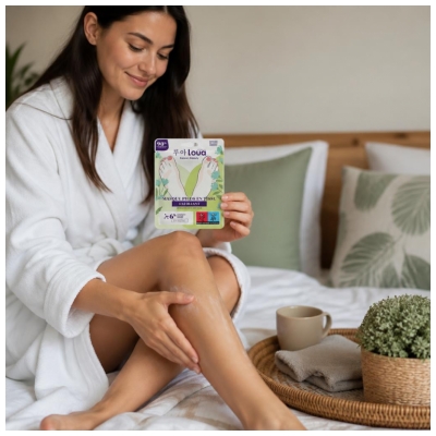 Loua Masque Pieds Exfoliant 1 Paire de Chaussettes 40 ml