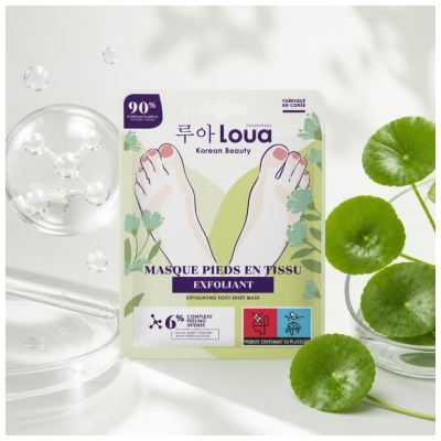 Loua Masque Pieds Exfoliant 1 Paire de Chaussettes 40 ml