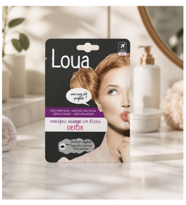 Loua Masque Visage en Tissu Détox