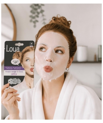 Loua Masque Visage en Tissu Détox