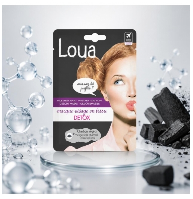 Loua Masque Visage en Tissu Détox