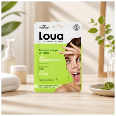 Loua Masque Visage en Tissu Anti-Imperfections