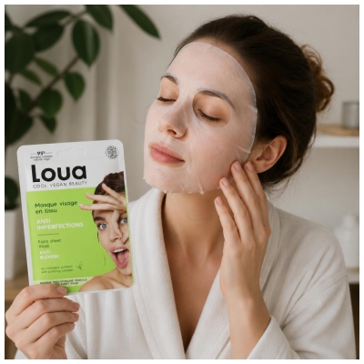 Loua Masque Visage en Tissu Anti-Imperfections