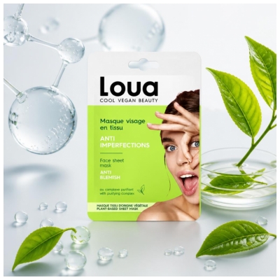 Loua Masque Visage en Tissu Anti-Imperfections