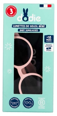 Dodie Lunettes de Soleil Bébé Dès 18 Mois - Couleur : Rose Pâle