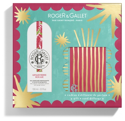 Roger & Gallet Gingembre Rouge Eau Parfumée 100 ml + Diffuseur de Parfum Offert