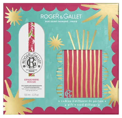Roger & Gallet Gingembre Rouge Eau Parfumée 100 ml + Diffuseur de Parfum Offert