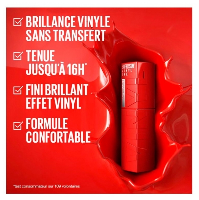 Maybelline New York Superstay Encre à Lèvres Vinyl 4,2 ml - Teinte : 20 Coy