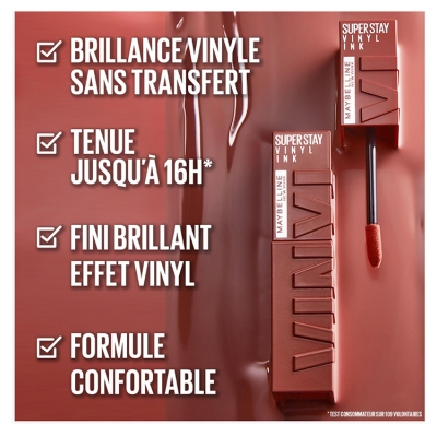 Maybelline New York Superstay Encre à Lèvres Vinyl 4,2 ml - Teinte : 130 Extra