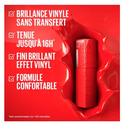 Maybelline New York Superstay Encre à Lèvres Vinyl 4,2 ml - Teinte : 10 Lippy