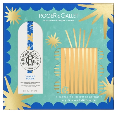 Roger & Gallet Vanille Soleil Eau Parfumée 100 ml + Diffuseur de Parfum Offert