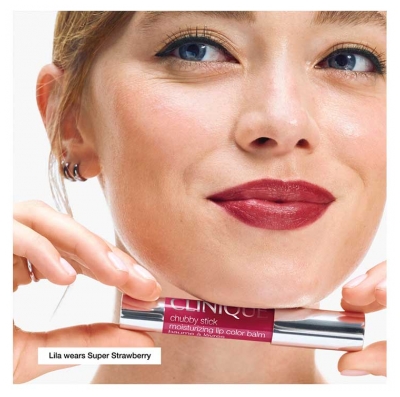 Clinique Chubby Stick Baume à Lèvres Teinté Hydratant 3 g - Teinte : 07 Super Strawberry