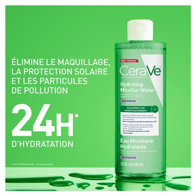 CeraVe Eau Micellaire Hydratante Peaux Normales à Sèches 400 ml