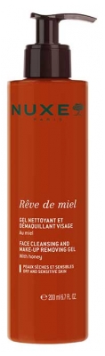 Nuxe Rêve de Miel Gel Nettoyant et Démaquillant Visage Peaux Sèches et Sensibles 200 ml