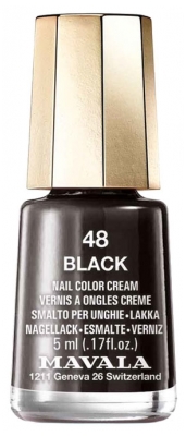 Mavala Mini Color Vernis Crème à Ongles 5 ml - Couleur : 48 : Black