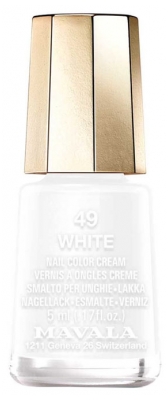 Mavala Mini Color Vernis Crème à Ongles 5 ml - Couleur : 49 : White